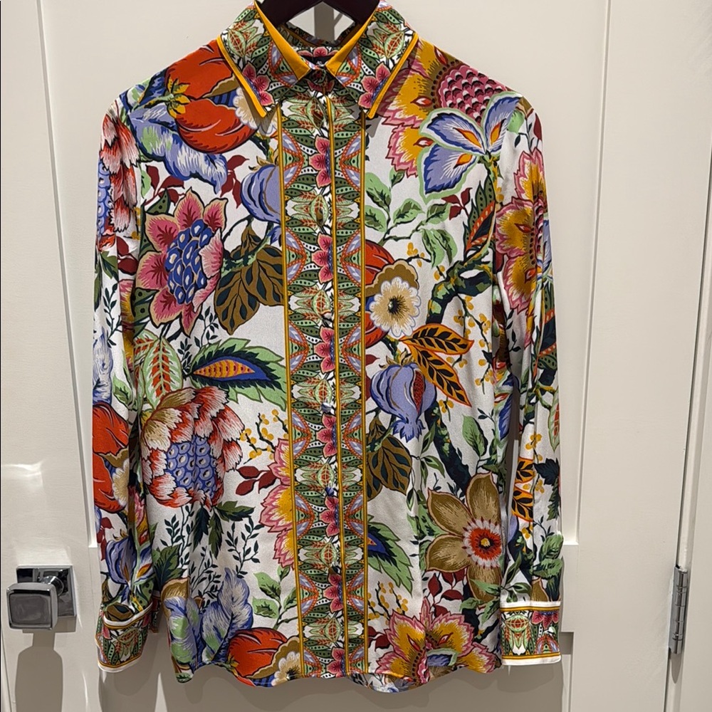 Women’s Etro Silk Flowered Blouse - NWT